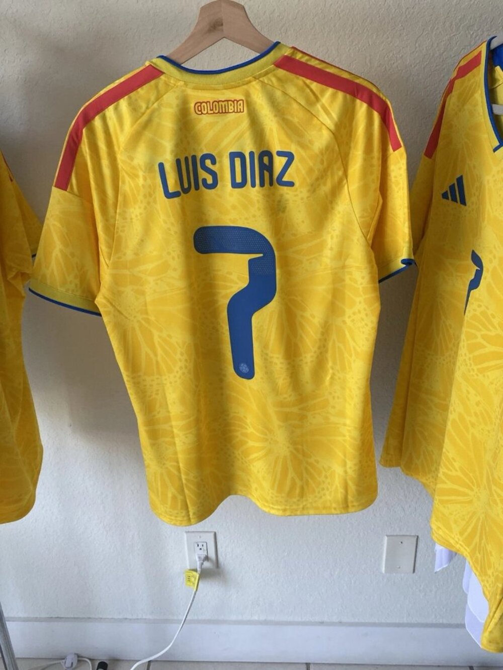 Adult Luis Diaz Yellow 2026 World Cup Soccer Jersey
